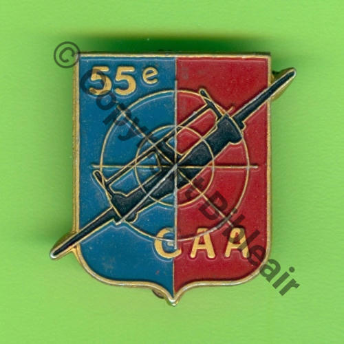 NH  55e GAA 2e.Batterie  A.AUGIS LYON ST.BARTH 2Lignes Alu Peint double griffe Dos lisse strie Src.Y.GENTY 132Eur(x2) 